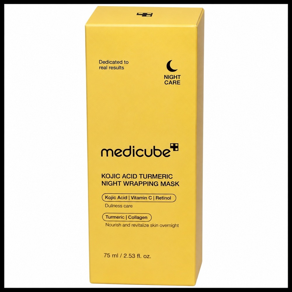 Medicube Kojic Acid Turmeric Night Wrapping Mask 2.0 Vitamin C Retinol 75ml NEW
